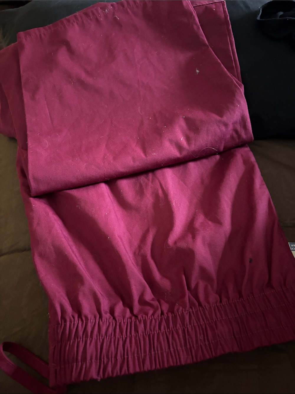 Universal Wide Leg Pants in Burgundy